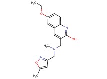 6-ethoxy-3-({methyl[(5-methyl-3-isoxazolyl)methyl]amino}methyl)-2-quinolinol