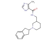 N-{[1-(2,3-dihydro-1H-inden-2-yl)piperidin-3-yl]methyl}-4-methyl-1H-imidazole-5-carboxamide
