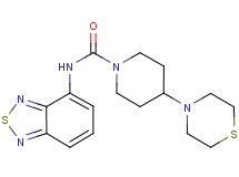 N-2,1,3-benzothiadiazol-4-yl-4-thiomorpholin-4-ylpiperidine-1-carboxamide