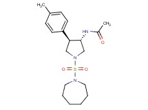 N-[(3S*,4R*)-1-(1-azepanylsulfonyl)-4-(4-methylphenyl)-3-pyrrolidinyl]acetamide