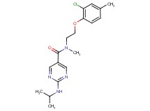N-[2-(2-chloro-4-methylphenoxy)ethyl]-2-(isopropylamino)-N-methylpyrimidine-5-carboxamide