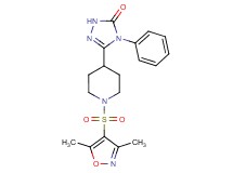 5-{1-[(3,5-dimethylisoxazol-4-yl)sulfonyl]piperidin-4-yl}-4-phenyl-2,4-dihydro-3H-1,2,4-triazol-3-one