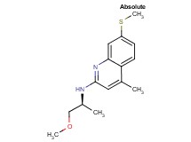 N-[(1S)-2-methoxy-1-methylethyl]-4-methyl-7-(methylthio)quinolin-2-amine