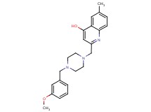 2-{[4-(3-methoxybenzyl)piperazin-1-yl]methyl}-6-methylquinolin-4-ol
