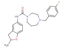 4-(4-fluorobenzyl)-N-(2-methyl-2,3-dihydro-1-benzofuran-5-yl)-1,4-diazepane-1-carboxamide