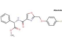 methyl (2S)-[({2-[(4-fluorophenoxy)methyl]-1,3-oxazol-4-yl}carbonyl)amino](phenyl)acetate