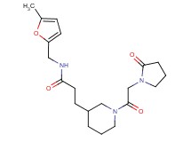 N-[(5-methyl-2-furyl)methyl]-3-{1-[(2-oxopyrrolidin-1-yl)acetyl]piperidin-3-yl}propanamide