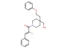 [1-[(2Z)-2-fluoro-3-phenyl-2-propenoyl]-4-(2-phenoxyethyl)-4-piperidinyl]methanol
