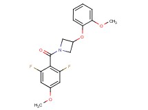 1-(2,6-difluoro-4-methoxybenzoyl)-3-(2-methoxyphenoxy)azetidine