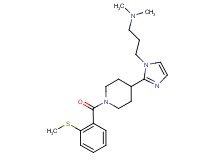 N,N-dimethyl-3-(2-{1-[2-(methylthio)benzoyl]piperidin-4-yl}-1H-imidazol-1-yl)propan-1-amine