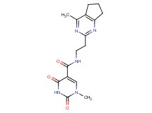 1-methyl-N-[2-(4-methyl-6,7-dihydro-5H-cyclopenta[d]pyrimidin-2-yl)ethyl]-2,4-dioxo-1,2,3,4-tetrahydropyrimidine-5-carboxamide