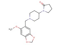 1-{1-[(6-methoxy-1,3-benzodioxol-5-yl)methyl]piperidin-4-yl}pyrrolidin-2-one
