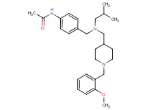 N-{4-[(isobutyl{[1-(2-methoxybenzyl)-4-piperidinyl]methyl}amino)methyl]phenyl}acetamide
