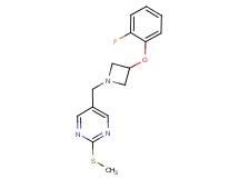 5-{[3-(2-fluorophenoxy)azetidin-1-yl]methyl}-2-(methylthio)pyrimidine