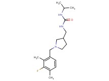 N-{[1-(3-fluoro-2,4-dimethylbenzyl)pyrrolidin-3-yl]methyl}-N'-isopropylurea