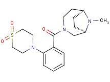 (1R*,6S*)-3-[2-(1,1-dioxidothiomorpholin-4-yl)benzoyl]-9-methyl-3,9-diazabicyclo[4.2.1]nonane