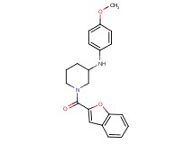 1-(1-benzofuran-2-ylcarbonyl)-N-(4-methoxyphenyl)-3-piperidinamine