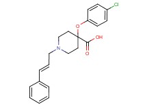 4-(4-chlorophenoxy)-1-[(2E)-3-phenylprop-2-en-1-yl]piperidine-4-carboxylic acid