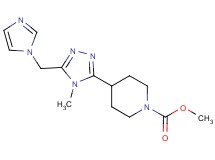 methyl 4-[5-(1H-imidazol-1-ylmethyl)-4-methyl-4H-1,2,4-triazol-3-yl]piperidine-1-carboxylate