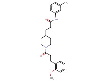 3-{1-[3-(2-methoxyphenyl)propanoyl]-4-piperidinyl}-N-(3-methylphenyl)propanamide