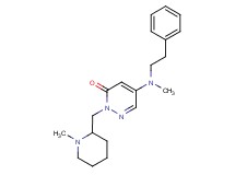 5-[methyl(2-phenylethyl)amino]-2-[(1-methylpiperidin-2-yl)methyl]pyridazin-3(2H)-one