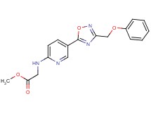 methyl N-{5-[3-(phenoxymethyl)-1,2,4-oxadiazol-5-yl]-2-pyridinyl}glycinate