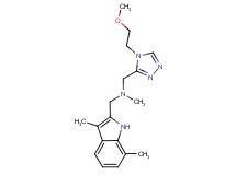 1-(3,7-dimethyl-1H-indol-2-yl)-N-{[4-(2-methoxyethyl)-4H-1,2,4-triazol-3-yl]methyl}-N-methylmethanamine