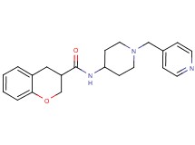N-[1-(pyridin-4-ylmethyl)piperidin-4-yl]chromane-3-carboxamide