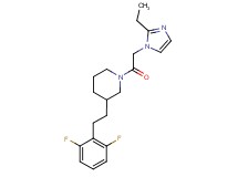 3-[2-(2,6-difluorophenyl)ethyl]-1-[(2-ethyl-1H-imidazol-1-yl)acetyl]piperidine