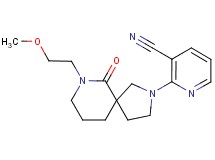 2-[7-(2-methoxyethyl)-6-oxo-2,7-diazaspiro[4.5]dec-2-yl]nicotinonitrile