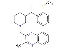 {1-[(3-methyl-2-quinoxalinyl)methyl]-3-piperidinyl}[2-(methylthio)phenyl]methanone