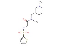 N~1~-methyl-N~1~-[(1-methylpiperidin-3-yl)methyl]-N~2~-(2-thienylsulfonyl)glycinamide
