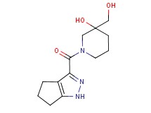 3-(hydroxymethyl)-1-(1,4,5,6-tetrahydrocyclopenta[c]pyrazol-3-ylcarbonyl)-3-piperidinol