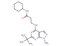 N~3~-(6-tert-butyl-1-methyl-1H-pyrazolo[3,4-d]pyrimidin-4-yl)-N~1~-cyclohexyl-beta-alaninamide