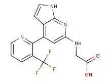 N-{4-[3-(trifluoromethyl)pyridin-2-yl]-1H-pyrrolo[2,3-b]pyridin-6-yl}glycine