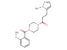 1-(2-methoxybenzoyl)-4-[3-(1-methyl-1H-pyrazol-5-yl)propanoyl]piperazine