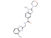 1-methyl-N-[(4-methyl-1H-benzimidazol-2-yl)methyl]-2-(4-morpholinyl)-1H-benzimidazole-5-carboxamide