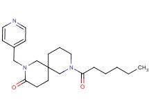 8-hexanoyl-2-(4-pyridinylmethyl)-2,8-diazaspiro[5.5]undecan-3-one