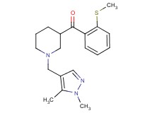 {1-[(1,5-dimethyl-1H-pyrazol-4-yl)methyl]-3-piperidinyl}[2-(methylthio)phenyl]methanone