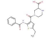 4-{[2-(benzoylamino)-5-ethyl-3-thienyl]carbonyl}piperazine-2-carboxylic acid