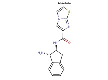 N-[(1S,2S)-1-amino-2,3-dihydro-1H-inden-2-yl]imidazo[2,1-b][1,3]thiazole-6-carboxamide