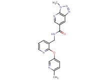 3-methyl-N-({2-[(6-methylpyridin-3-yl)oxy]pyridin-3-yl}methyl)-3H-[1,2,3]triazolo[4,5-b]pyridine-6-carboxamide