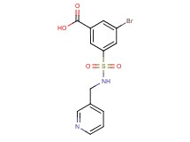 3-bromo-5-{[(pyridin-3-ylmethyl)amino]sulfonyl}benzoic acid