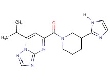 5-{[3-(1H-imidazol-2-yl)-1-piperidinyl]carbonyl}-7-isopropyl[1,2,4]triazolo[1,5-a]pyrimidine