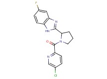 2-{1-[(5-chloro-2-pyridinyl)carbonyl]-2-pyrrolidinyl}-5-fluoro-1H-benzimidazole