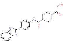 N-[4-(1H-benzimidazol-2-yl)phenyl]-1-glycoloylpiperidine-4-carboxamide