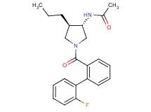 N-{(3S*,4R*)-1-[(2'-fluorobiphenyl-2-yl)carbonyl]-4-propylpyrrolidin-3-yl}acetamide