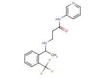 N-pyridin-3-yl-3-({1-[2-(trifluoromethyl)phenyl]ethyl}amino)propanamide
