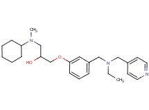 1-[cyclohexyl(methyl)amino]-3-(3-{[ethyl(4-pyridinylmethyl)amino]methyl}phenoxy)-2-propanol
