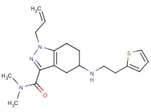 1-allyl-N,N-dimethyl-5-{[2-(2-thienyl)ethyl]amino}-4,5,6,7-tetrahydro-1H-indazole-3-carboxamide